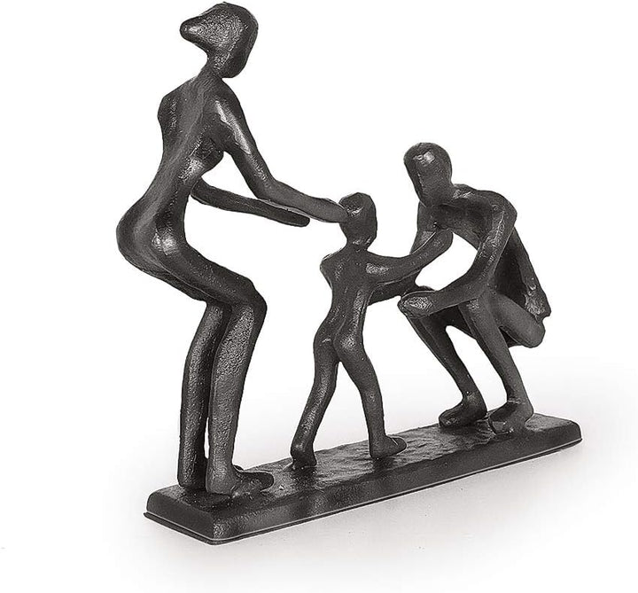 Aoneky Familie Figur Statue - Metall Kunst Skulptur Geschenk für Jahrestag, Geburtstag，Dekoration fü