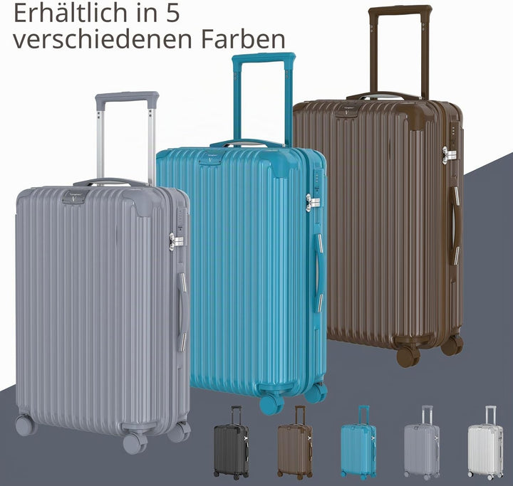Voyagoux Koffer - 72L, Rollkoffer mittelgross, Hartschalenkoffer, TSA-Schloss, Reisekoffer mit Rolle