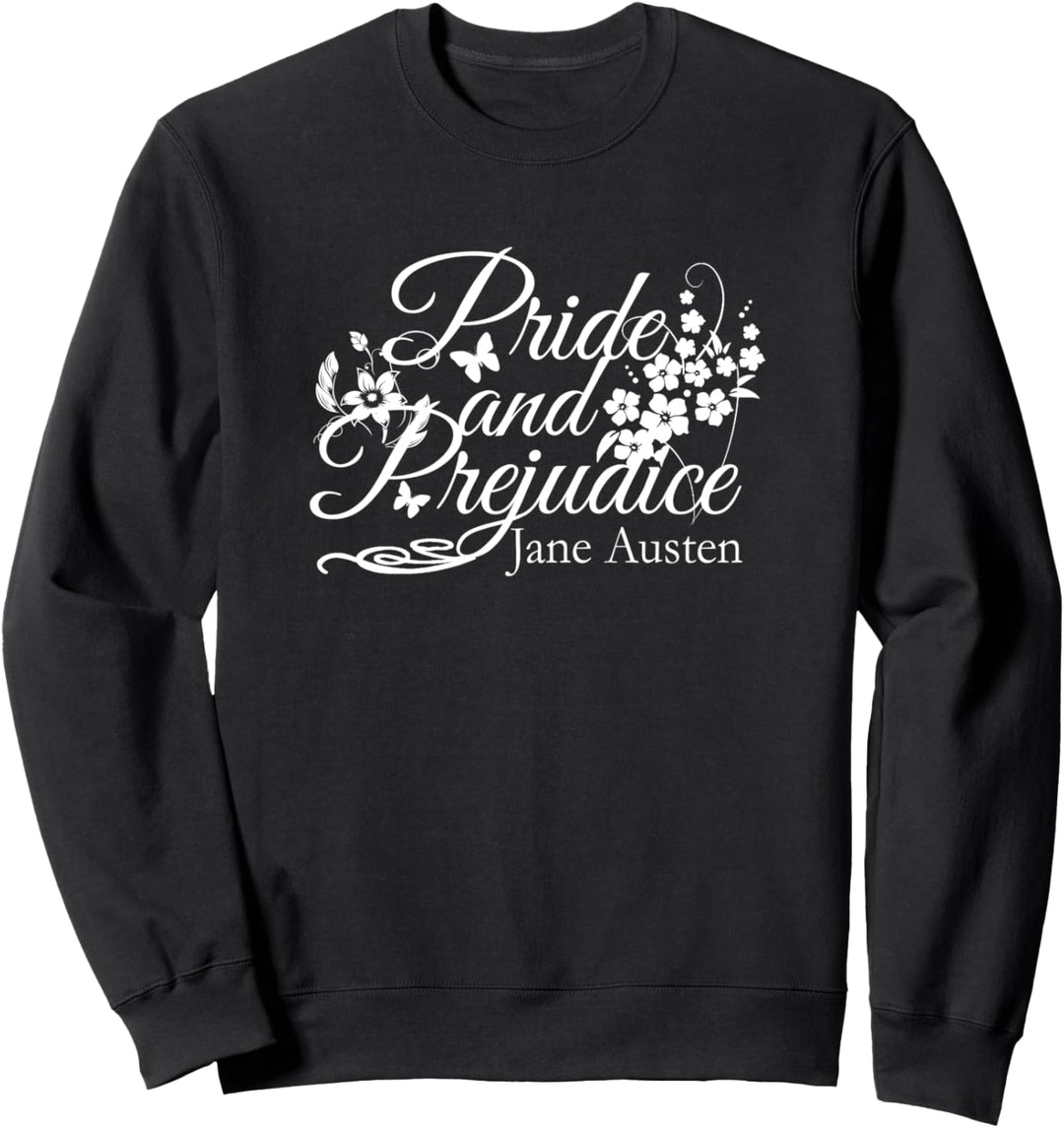 Jane Austen Pride and Prejudice Romantic Novel Book Club Sweatshirt
