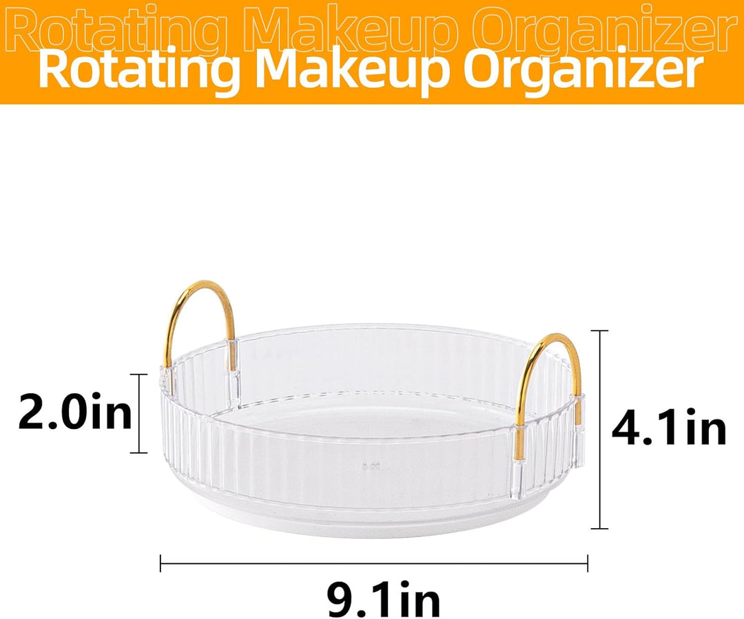 Make Up Organizer, 360° Drehbar Kosmetik Organizer, Beauty Organizer, Hautpflege Organizer für Badez
