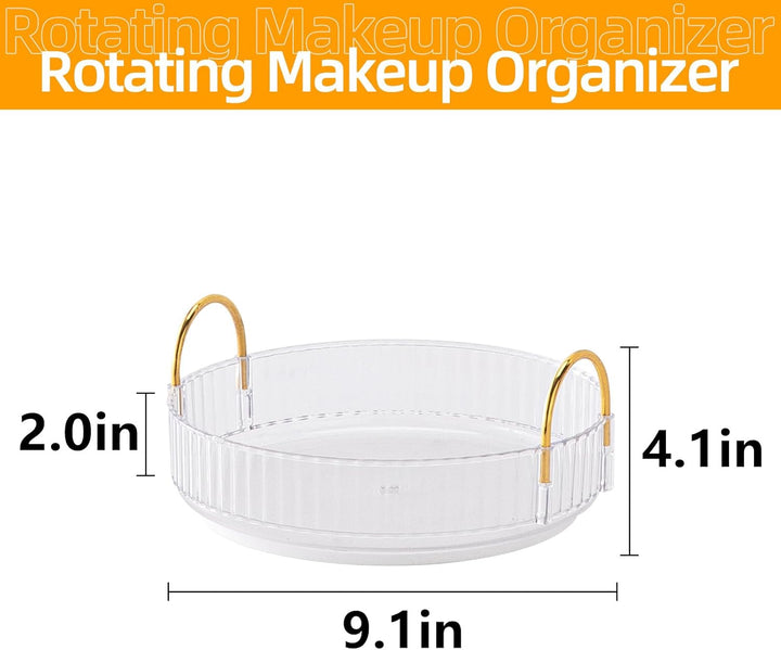 Make Up Organizer, 360° Drehbar Kosmetik Organizer, Beauty Organizer, Hautpflege Organizer für Badez