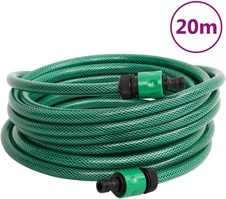 vidaXL Schlauchtrommel, Schlauchaufroller Freistehend mit 20m Schlauch, Gartenschlauch mit Anschluss
