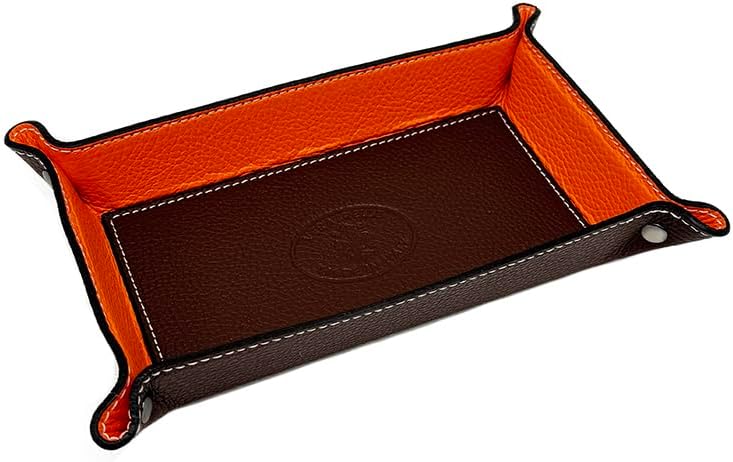 FrasiBags Taschenleerer Leder - Vide Poche - Ledertablett Organizer, Praktische rechteckig Aufbewahr