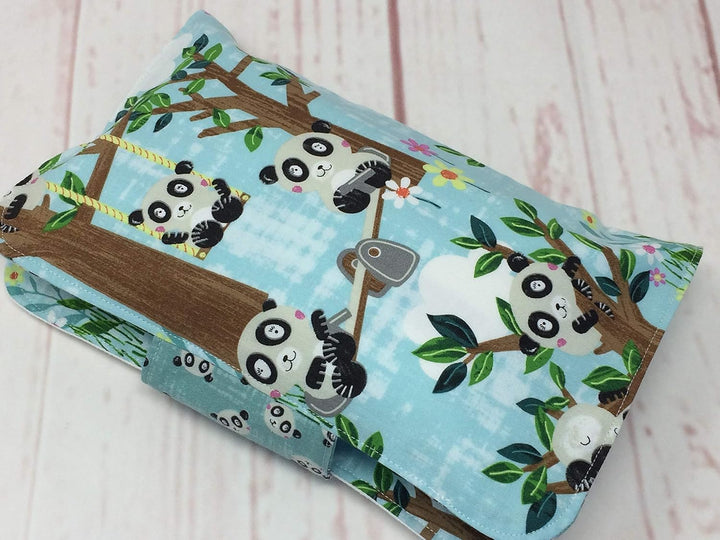 PANDA mint Zauberhafte Windeltasche mit Innenfächern auch mit Wunschnamen