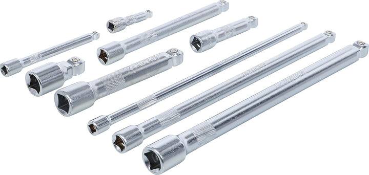 BGS 2253 | Kippverlängerungs-Satz | 6,3 mm (1/4"), 10 mm (3/8"), 12,5 mm (1/2") | 9-tlg. 25 x 7.5 x