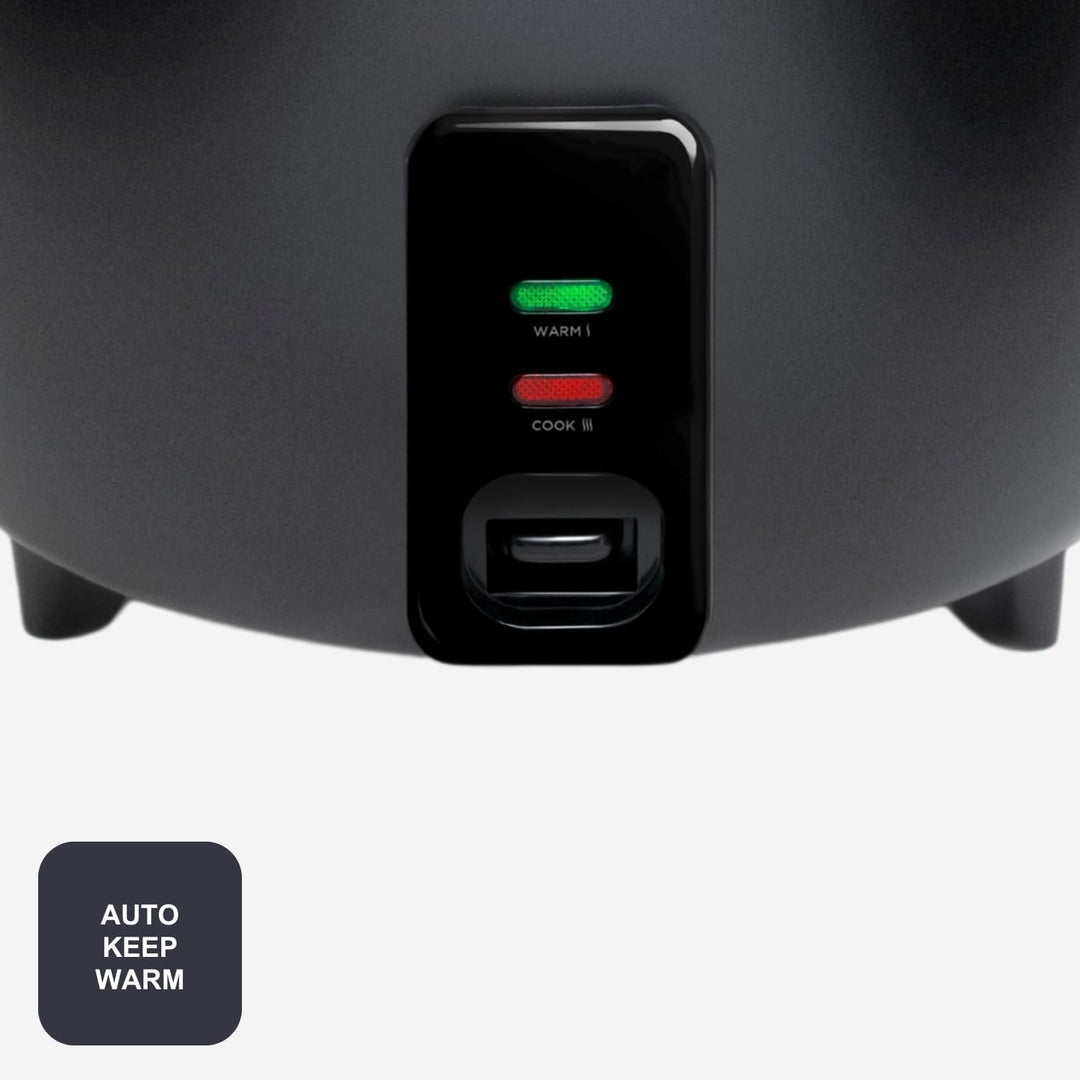 BLACK+DECKER BXRC1800E - Reiskocher. 700W. 1,8 Liter Fassungsvermögen. Antihaft-Beschichtung. Kochfu