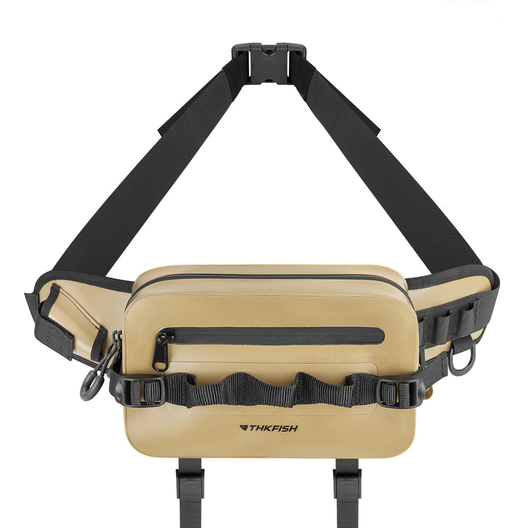 THKFISH Angeltasche Wasserdicht Hüfttasche IPX8, Bauchtasche Wasserdicht mit Luftdichtem Reissversch
