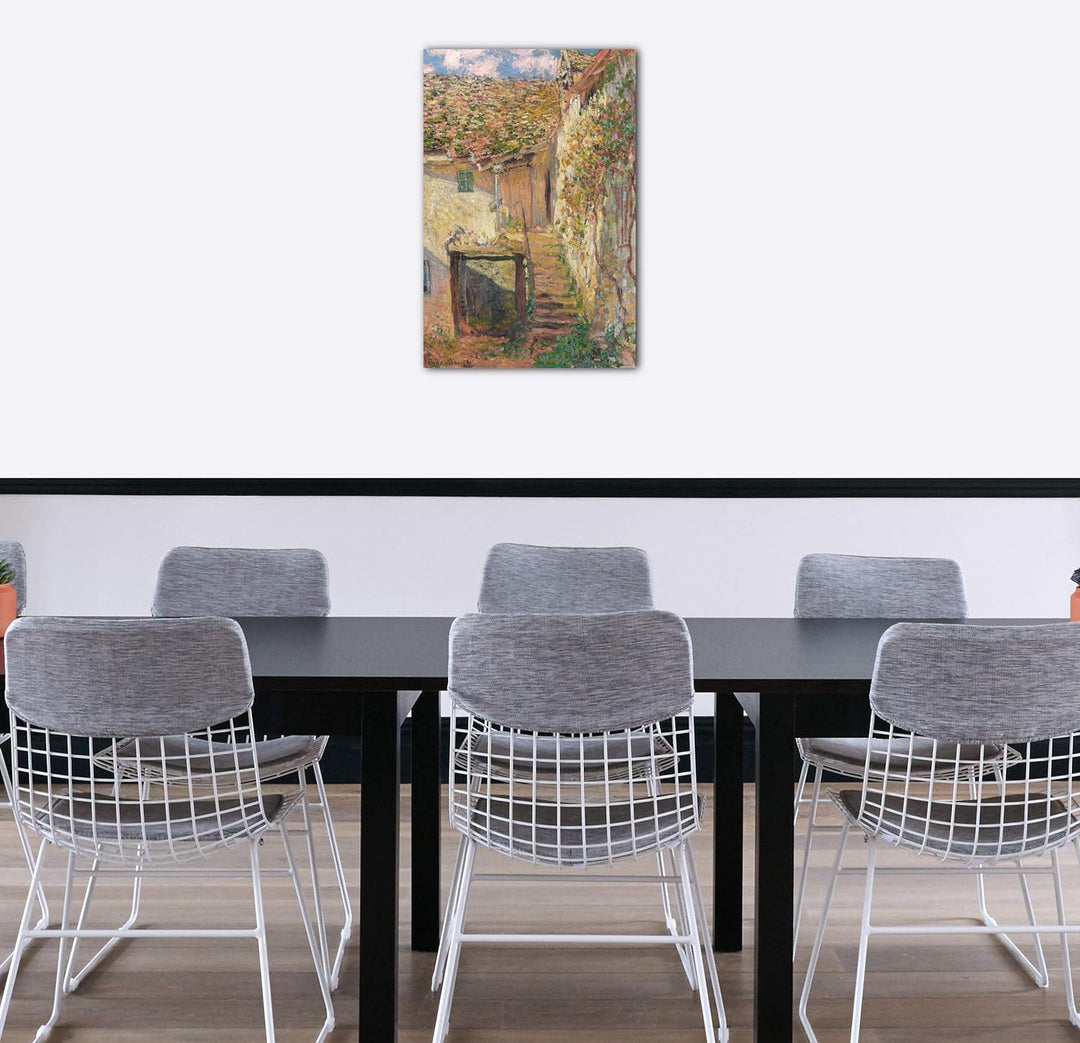 Printed Paintings Leinwand (60x80cm): Claude Monet - L'Escalier 60x80 cm, 60x80 cm