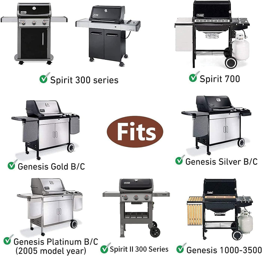 GFTIME 44,5cm Edelstahl Grillroste 7638 für Weber Spirit I II 300 Serie, Spirit E/S-310, 320, 330, S