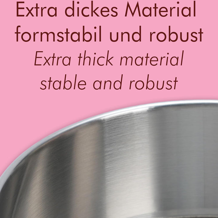 immer Backform Edelstahl Kuchenform Springform, unbeschichtet PFAS-frei aus 18/8-Edelstahl Spülmasch