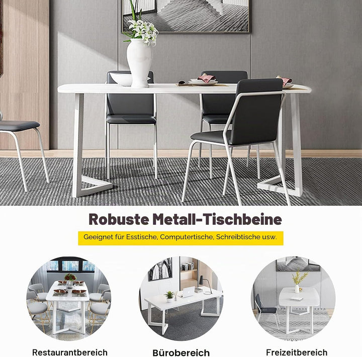 Fimghsoo Tischgestell Metall Tischbeine scandic 2X Tischkufen Industriedesign Möbelbein Haarnadelbei