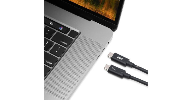 OWC - 2,0m Thunderbolt 4 / USB-C Kabel - Voll funktionsfähig für alle Thunderbolt 3 und 4, USB-C, un