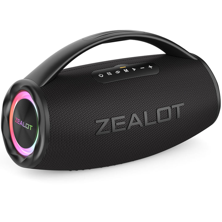 ZEALOT Bluetooth Lautsprecher,Musikbox Bluetooth Box für Draussen,80W Stereo Sound,BassUp, 16000mAH