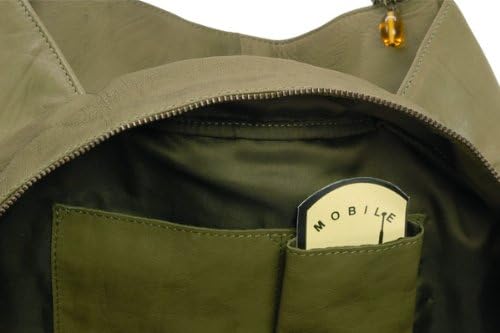 Catwalk Collection Handbags - Leder - Umhängetasche/Shopper/Tote - CAZ Grün, Grün