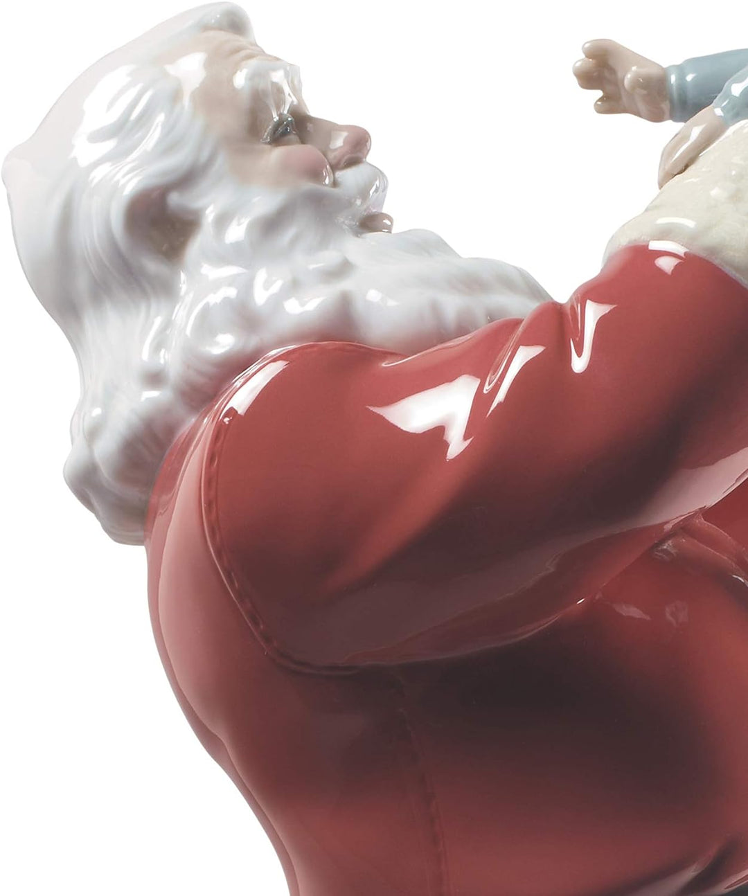 LLADRÓ Figur Frohe Weihnachten Nikolaus!. Weihnachtsmann. Porzellan.