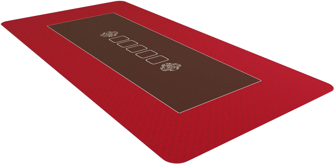 Bullets Playing Cards Profi Pokermatte Rot in 160 x 80cm für den eigenen Pokertisch - Deluxe Pokertu