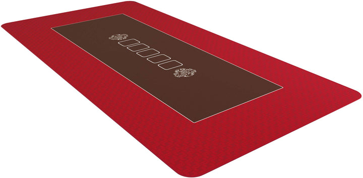 Bullets Playing Cards Profi Pokermatte Rot in 160 x 80cm für den eigenen Pokertisch - Deluxe Pokertu