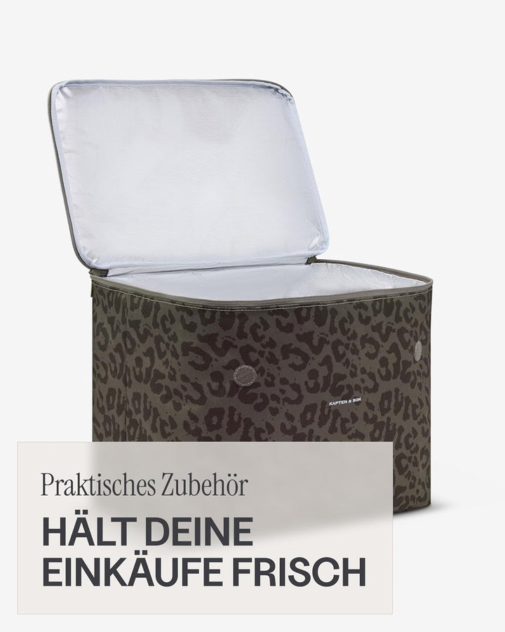 Kapten &amp; Son Vaasa Cooling Inlay Large Leo Braun | 25L Thermotasche aus recyceltem PET für Shopping