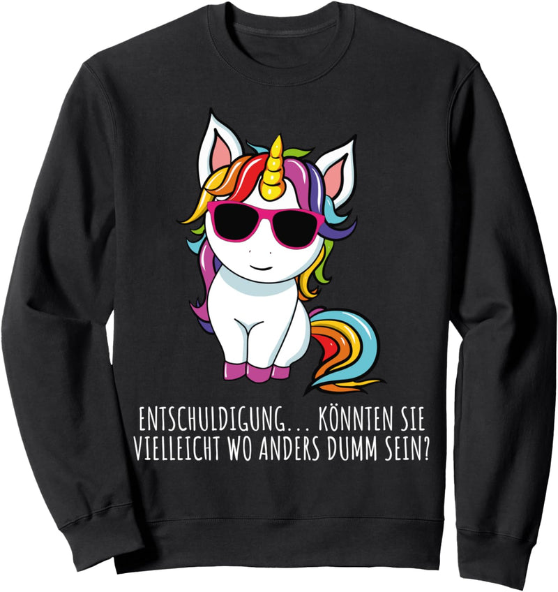 Freches Einhorn Lustiger frecher Spruch Mädchen & Teenager Sweatshirt