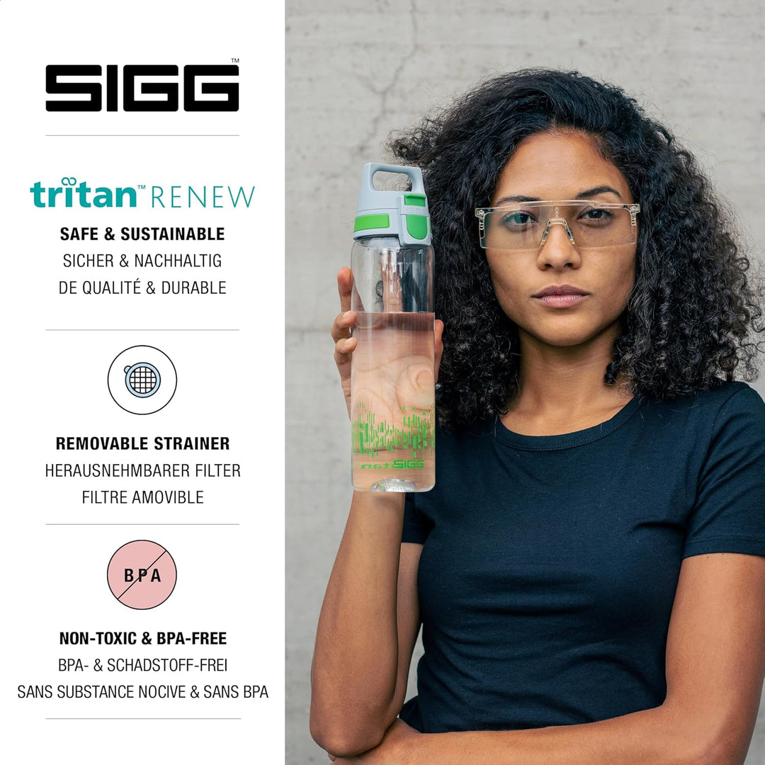 SIGG - Tritan Renew Trinkflasche - Total Clear ONE - Für Kohlensäurehaltige Getränke Geeignet - Spül