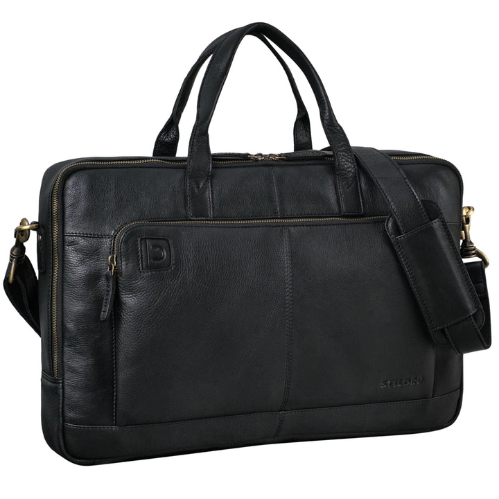 STILORD Timothy Elegante Laptoptasche Leder Herren & Damen 17 Zoll bis 19 Zoll Notebook Tasche Gross