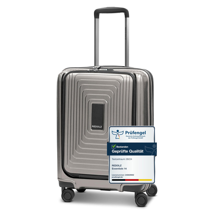 REDOLZ Handgepäck mit Laptopfach | Ultra-leichter Koffer 40 x 23 x 55 cm & Frontöffnung | von 45 auf
