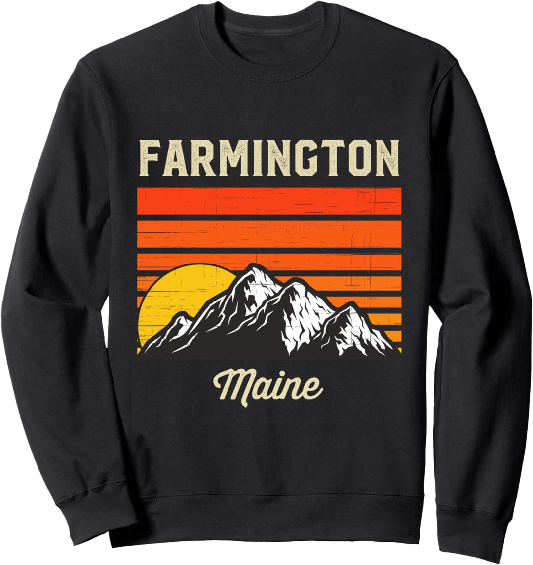 Farmington Maine Retro City Bundesstaat USA Souvenir Sweatshirt
