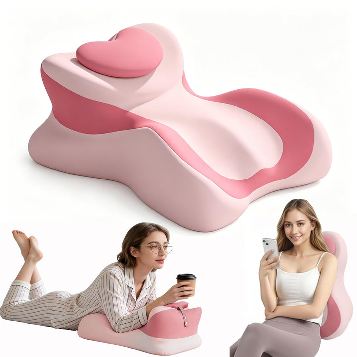 Memory Foam Keilkissen, Lesekissen &amp; Lendenkissen,Entspannungskissen für Bett, Sofa und Boden,Orthop