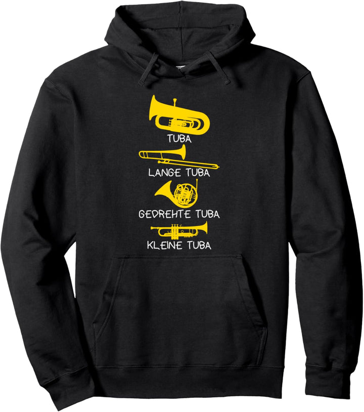 ARTEN VON TUBAS, witziges Tubisten Geschenk, lustiges Tuba Pullover Hoodie