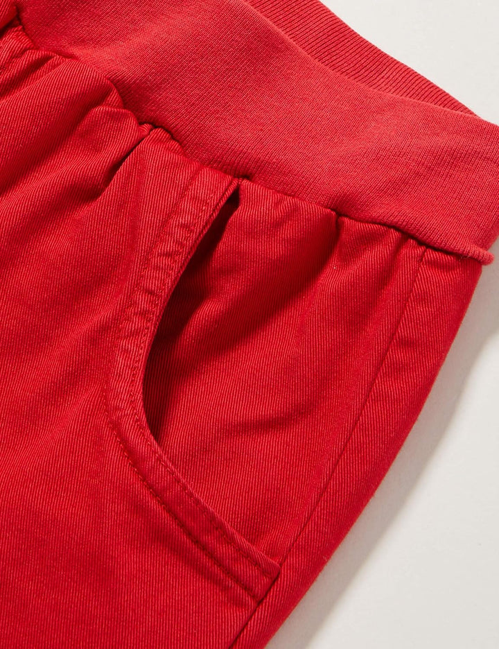 loud + proud Uni Kinder Gewebte, GOTS Zertifiziert Hose 74-80 Tomato, 74-80 Tomato