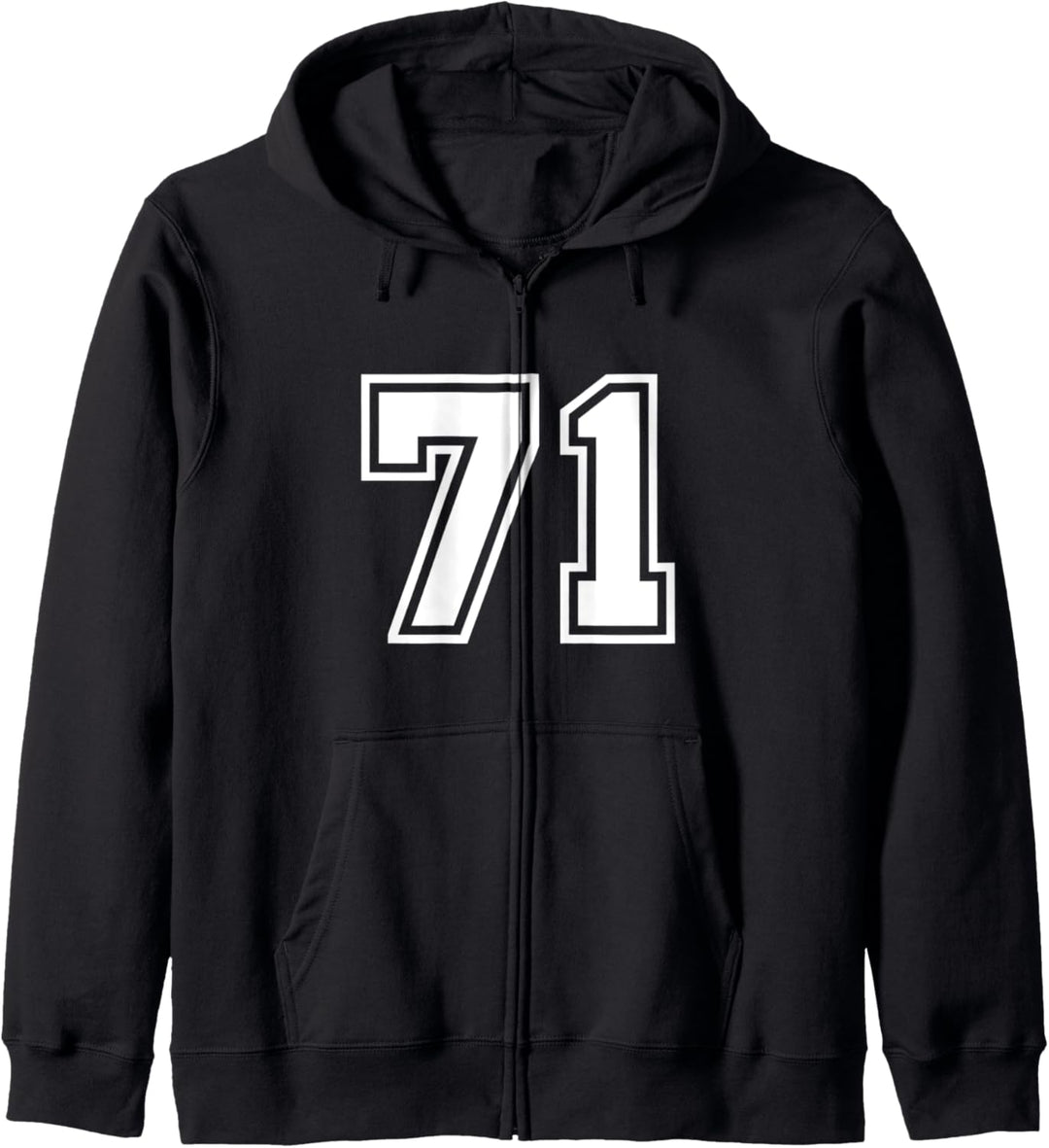 Team Jersey Nummer #71 Sportgeschenk Kapuzenjacke