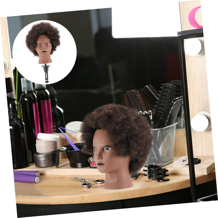 Ipetboom Kurze Haare Perücken 1Stk Kunstkopfmodell aus echtem Haar Kurze haar mannequin kopf Kosmeti