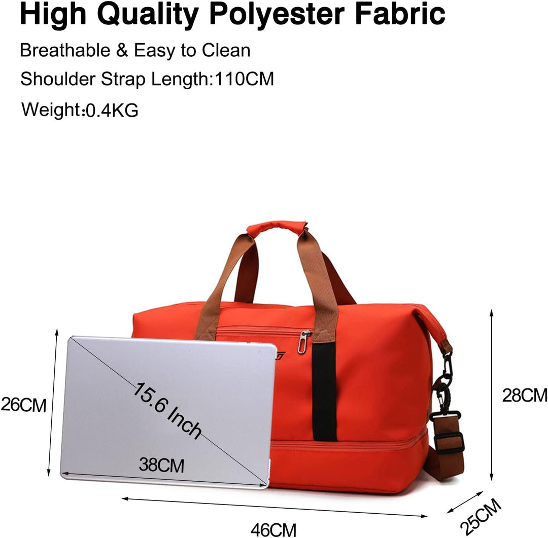 FANDARE Reisetaschen Handgepäck Duffel Tasche Sporttasche Übernachtung Sporttasche Tote Handtasche D