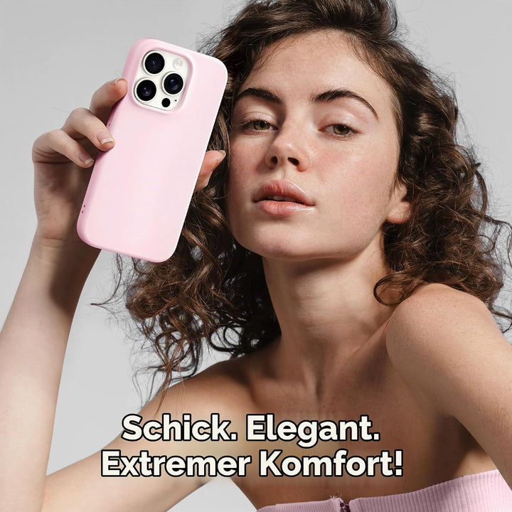 GONEZ für iPhone 15 Pro Hülle Silikon 6,1 Zoll &amp; Displayschutz, [MagSafe-kompatibel] dünne Handyhüll