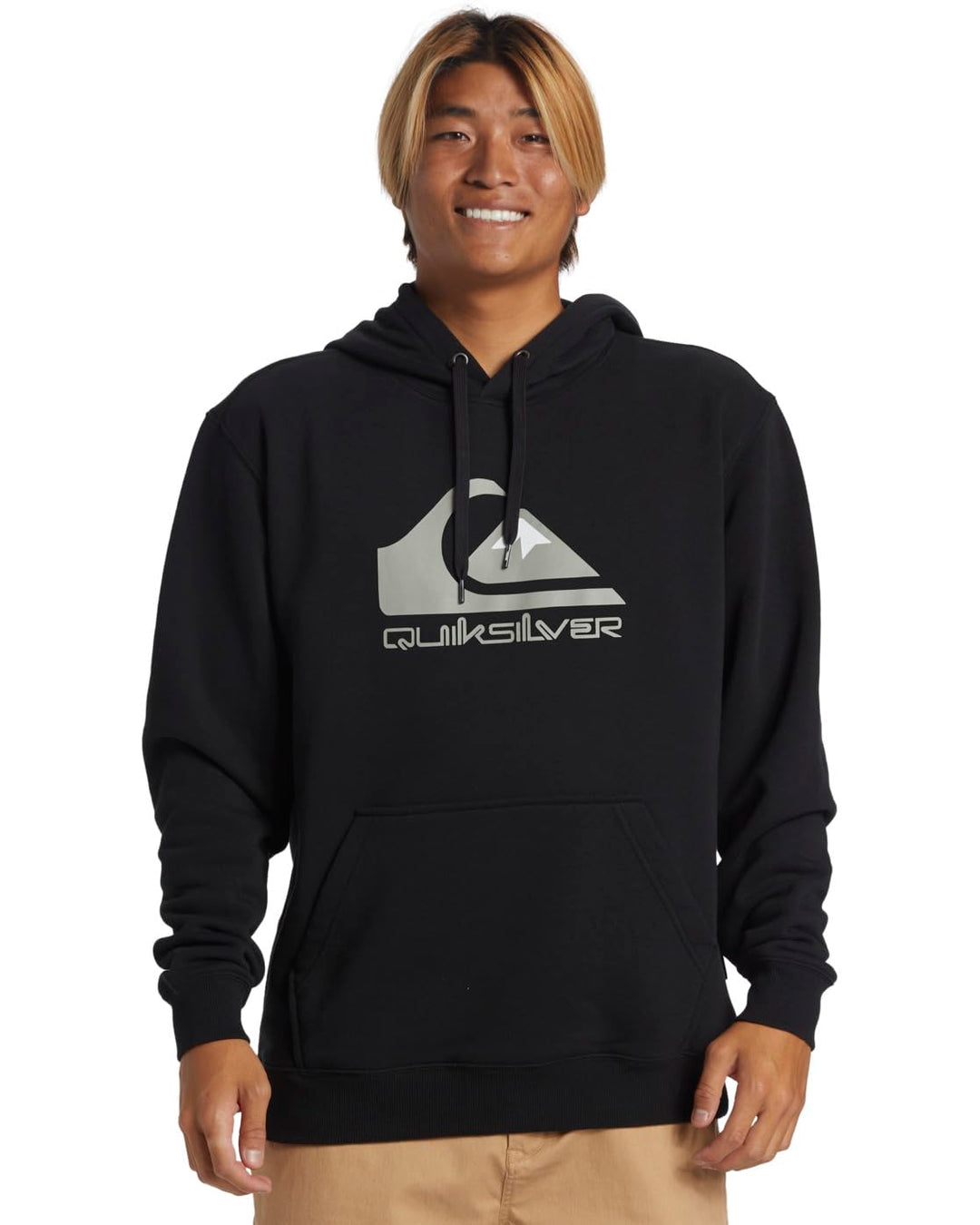 Quiksilver - Big Logo Fleece Top Schwarz M, Schwarz M