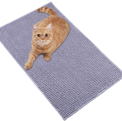 VIVAGLORY Soft Katzenklo-Matte, Extragrosse Streufangmatte für die Indoor Katze, Maschinenwaschbar C