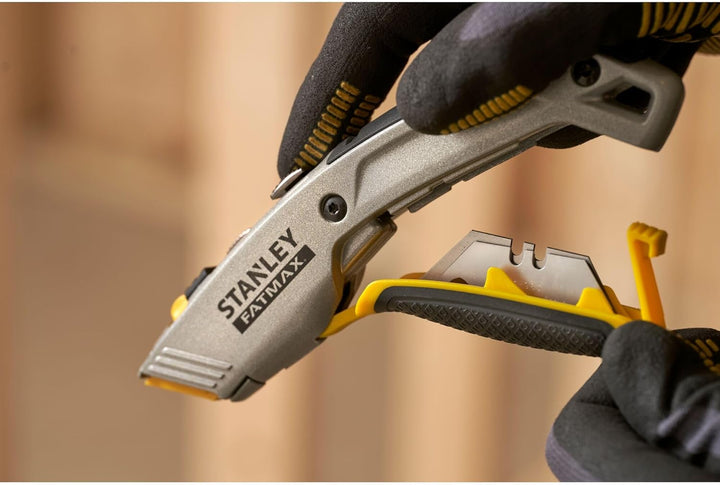 Stanley Fatmax 2 in 1 Messer PRO 0-10-789 (mit einziehbarer Klinge, 180 mm Länge, vielseitige Einsat