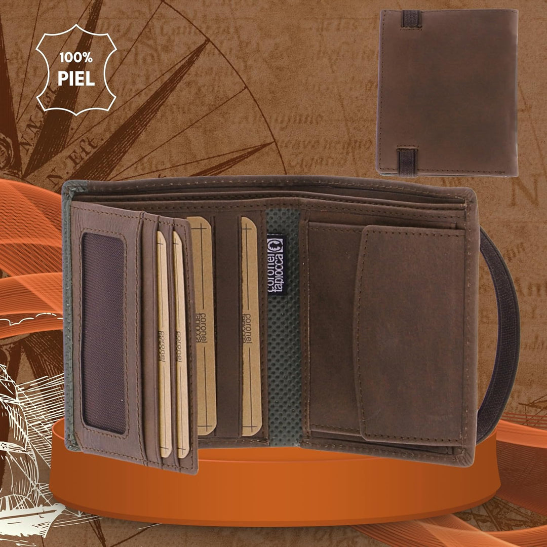 CORONEL TAPIOCCA Herren Geldbörse Wallet Geldbeutel Herren Wallet Portemonnaie Brieftasche Herren Ge