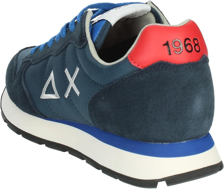 SUN68 Herren Tom SOLID Nylon Sneaker 41 EU Navy Blue, 41 EU Navy Blue