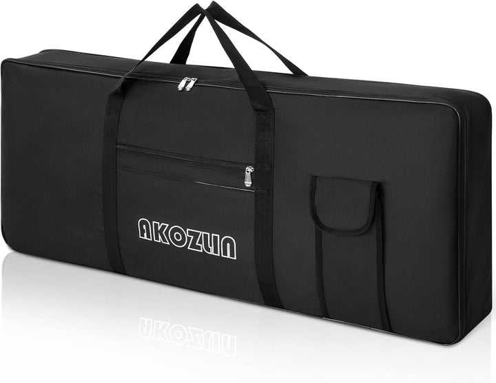 AKOZLIN Tragbare gepolsterte Tastaturhülle mit 76 Tasten, Masse: 116,8 x 13,5 x 45,7 cm, Gigbag für