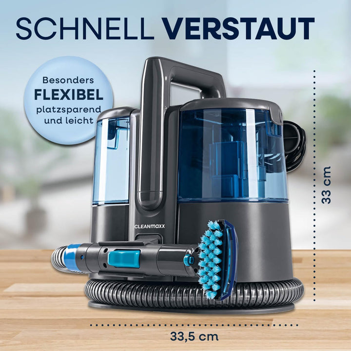 CLEANmaxx Polster und Teppichreiniger Pro Power | 3in1: Waschsauger, Teppich- & Polsterreiniger | Sp