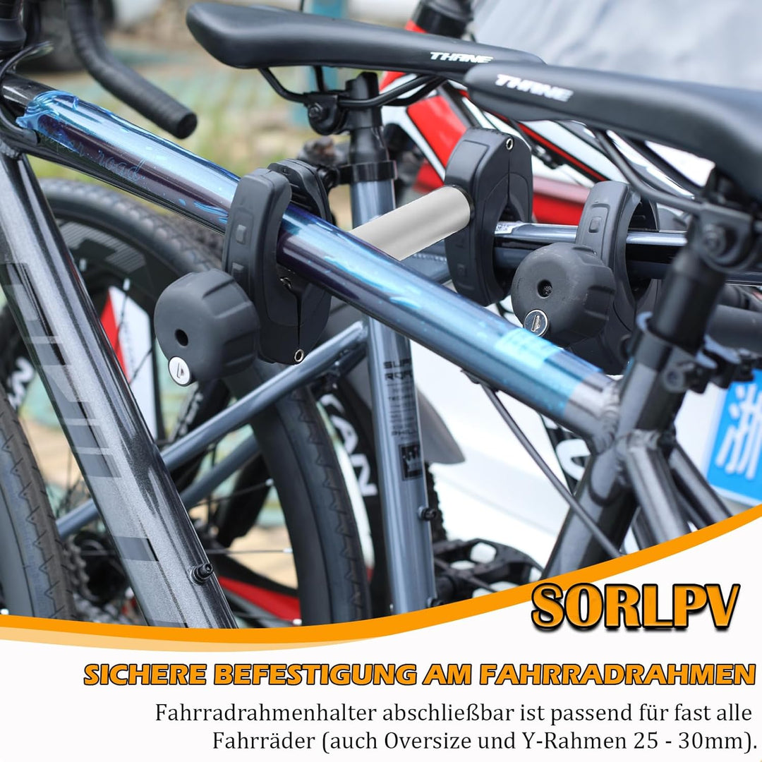 Rahmenhalter für Fahrradträger 3 Stück 25CM+32CM+45CM Länge, Universal Fahrradrahmenhalter Abschlies