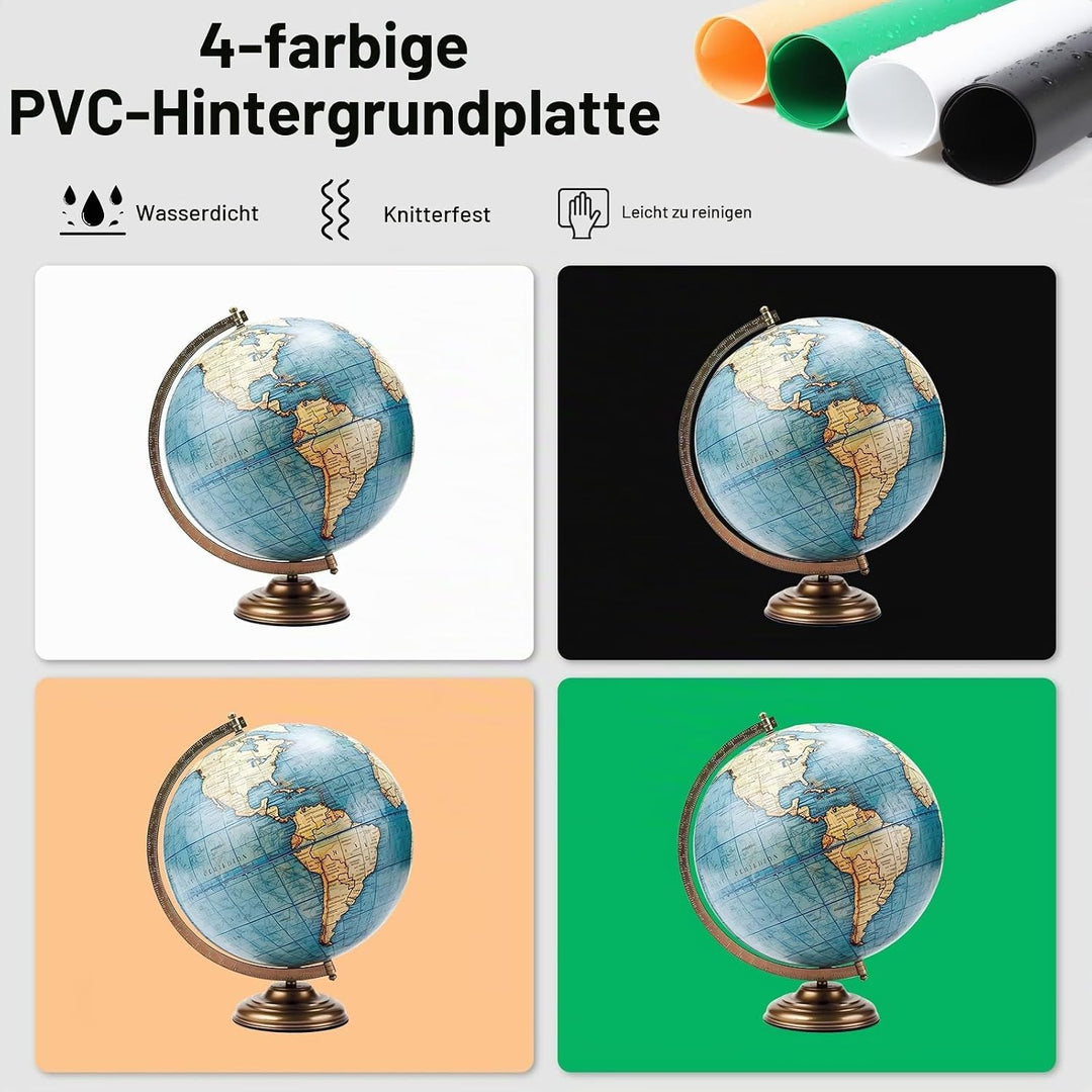 PULUZ Upgrade Fotobox 60x40cm, Fotostudio-Zelt-Set mit dimmbaren 3 Farbtemperaturen 762 LEDs &amp; 4 PVC