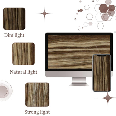Hetto Clip in Echthaar Extensions Braun Echthaar Clip in Extensions Remy Clip Extensions Haarverlang