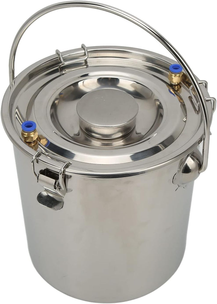 Gaeirt Viehmelkmaschine, 100 - 240 V, geruchlos, 7 l, Ziegenmelkmaschine, Eimer aus Edelstahl 304, H