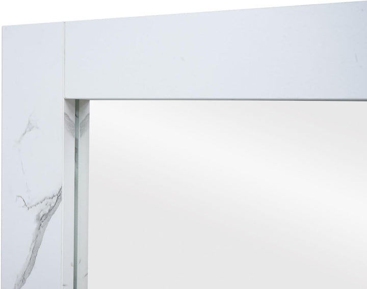 Mendler Wandspiegel HWC-L86, Badezimmer Badspiegel Spiegel Badmöbel, MVG-Zertifiziert 72x52cm - Marm