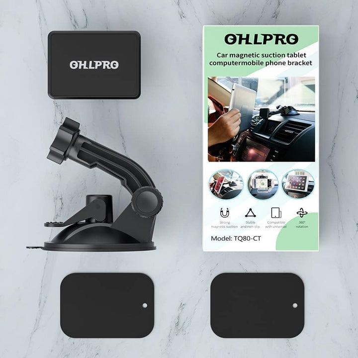 OHLPRO Tablet Halterung Auto Magnet, ipad Halterung Auto Vorne Armaturenbrett und Windschutzsche Mag