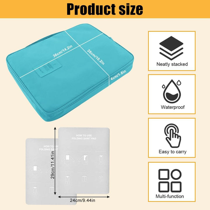 Hemdentasche für Koffer, Hemden Packtasche Portable Hemd Reisetasche Anti Falte Hemdtasche Knitterfr