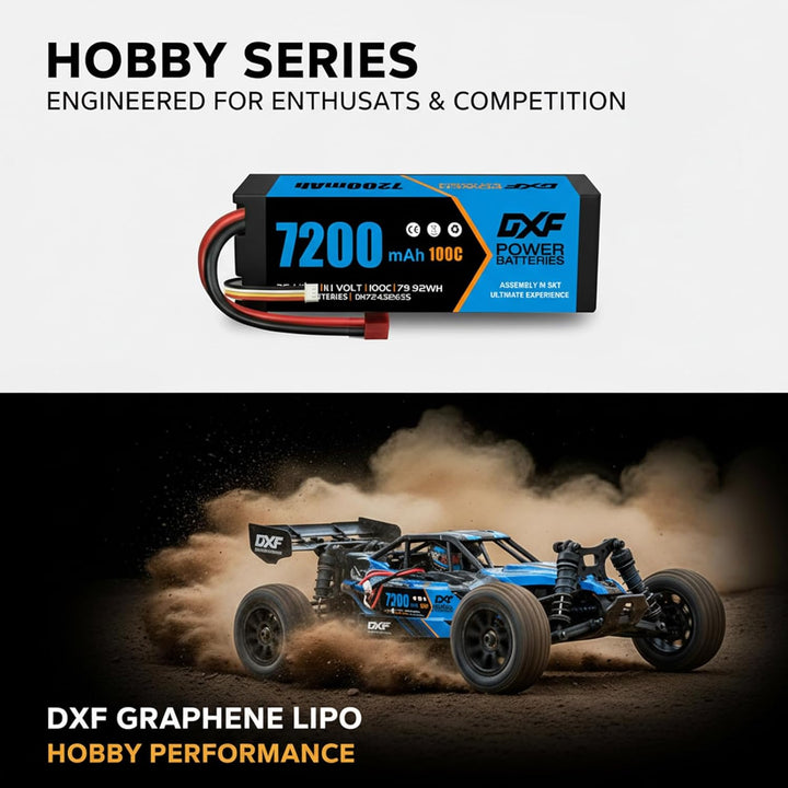 DXF 3S Lipo Akku 6750mAh 11,1V 100C 3S Hard Case mit T-Anschluss für FPV Racing Drohnen Hubschrauber