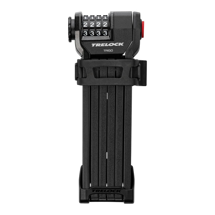 TRELOCK Faltschloss FS 360 Code – Länge 85 cm – Sicherheitsstufe 7 – Zahlenschloss inkl. Halterung –
